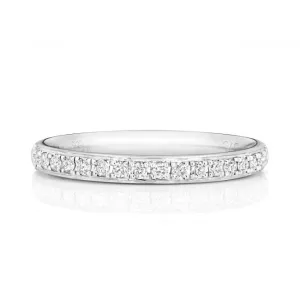 Wedding Band 18ct White Gold Diamond Eternity Ring WQ223W/I