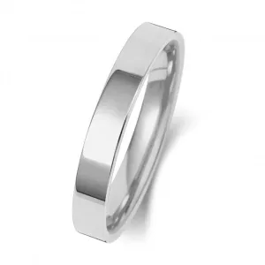 Wedding Band 18K Flat Court 3mm-1.15 Wedding  Ring WQ123WL/I