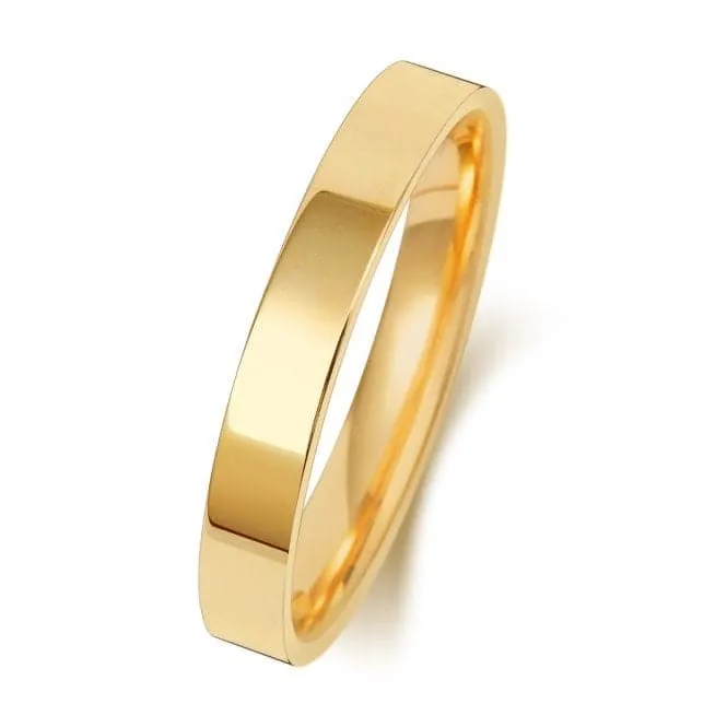 Wedding Band 18K Flat Court 3mm-1.40 Wedding  Ring WQ123M/I