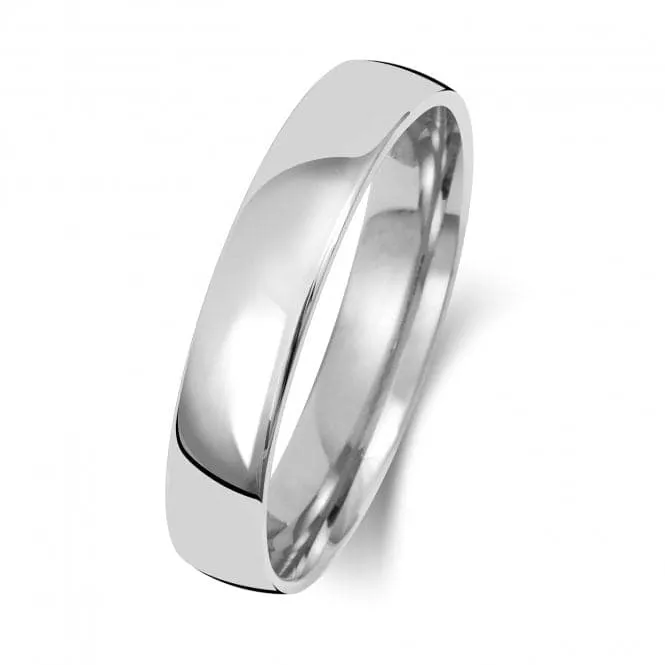 Wedding Band 18K Slight Court 4mm-1.75 Wedding  Ring WQ114WH