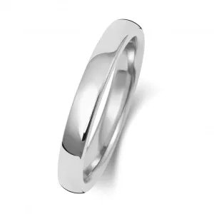 Wedding Band 18K Soft Court 2.5mm-2.0 Wedding  Ring WQ132WEH/I