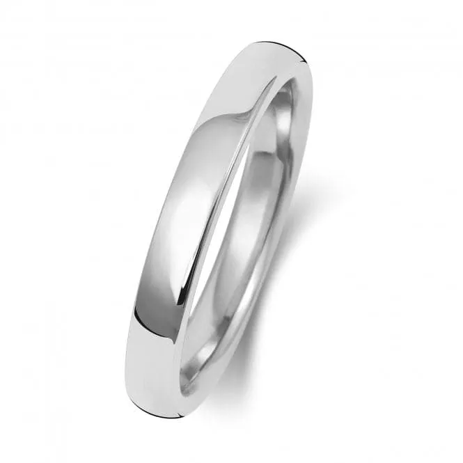 Wedding Band 18K Soft Court 2.5mm-2.0 Wedding  Ring WQ132WEH/I