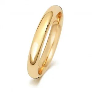 Wedding Band 18K Trad Court 3mm Wedding  Ring WQ163H