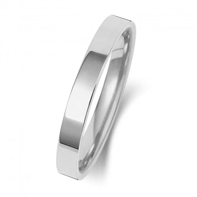 Wedding Band 9K Flat Court 2.5mm-1.5 Wedding  Ring W122WL