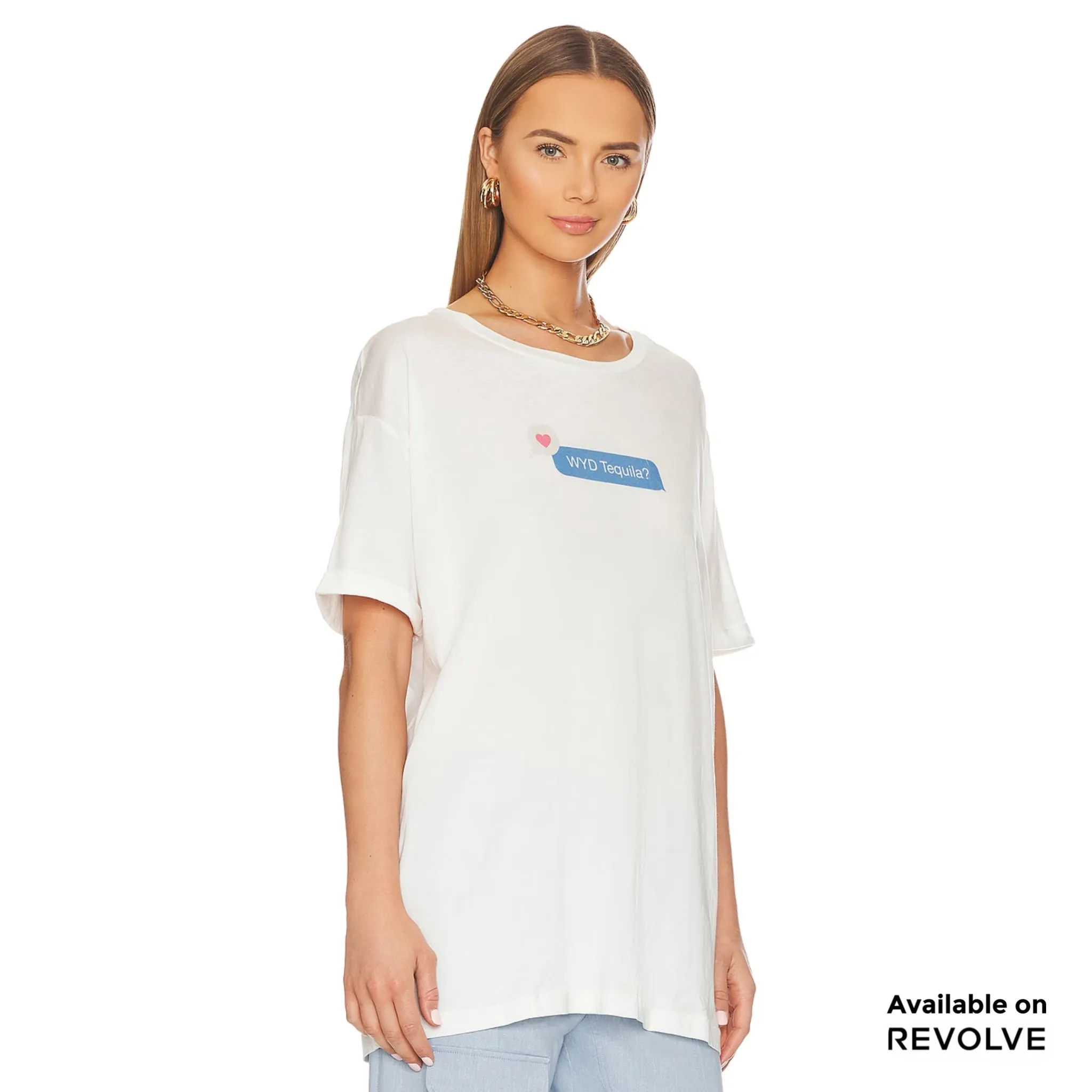 Wyd Tequila - Oversized Tee - White